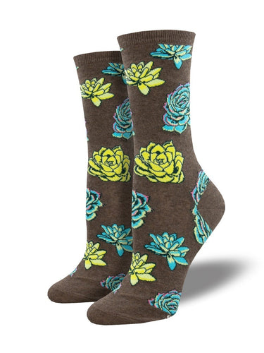Ladies Succulents Socks