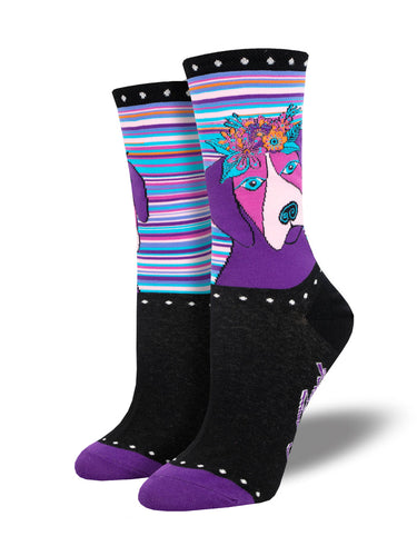 Ladies Violet Socks
