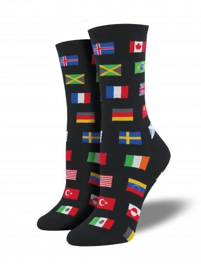 Ladies Flags Of The World Socks
