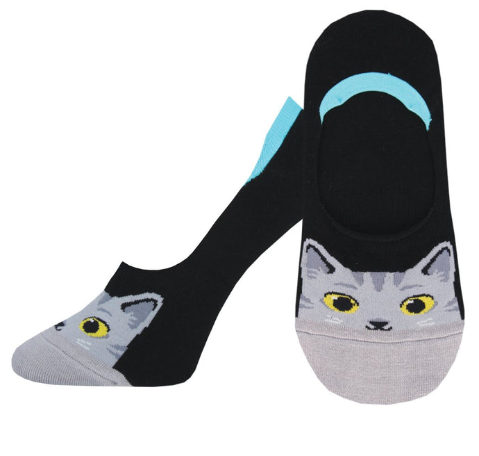 Ladies The Cat's Meow No Show Liner Socks