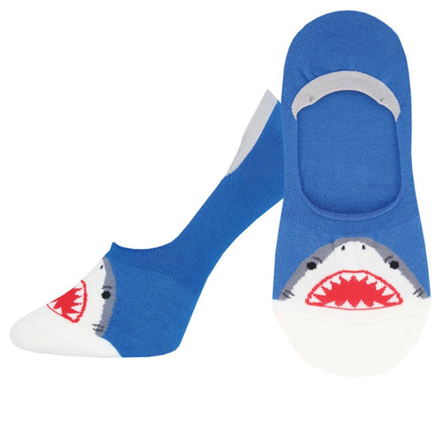 Ladies Shark Bite No Show Liner Socks
