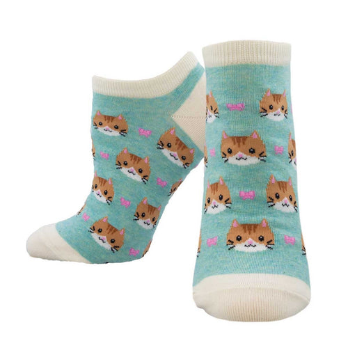 Ladies Hearty Kitty Ped Socks