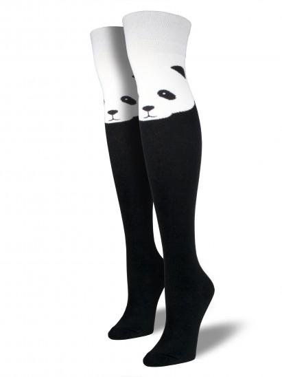 Ladies Panda Over The Knee Socks