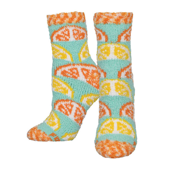 Ladies Warm & Cozy Citrus Slices Socks