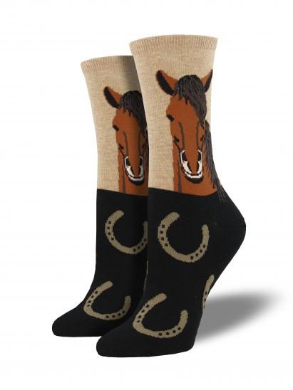 Ladies Horse Portrait Graphic Socks
