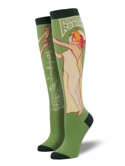 Ladies Absinthe Girl Knee High Socks
