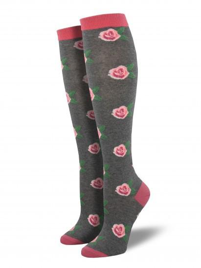 Ladies Smell The Roses Knee High Socks