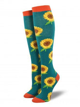 Ladies Sunflower Knee High Socks