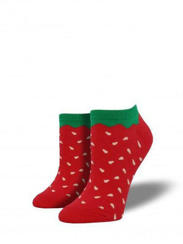 Ladies Strawberry Ped Socks