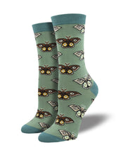 Ladies Bamboo Vintage Moths Socks